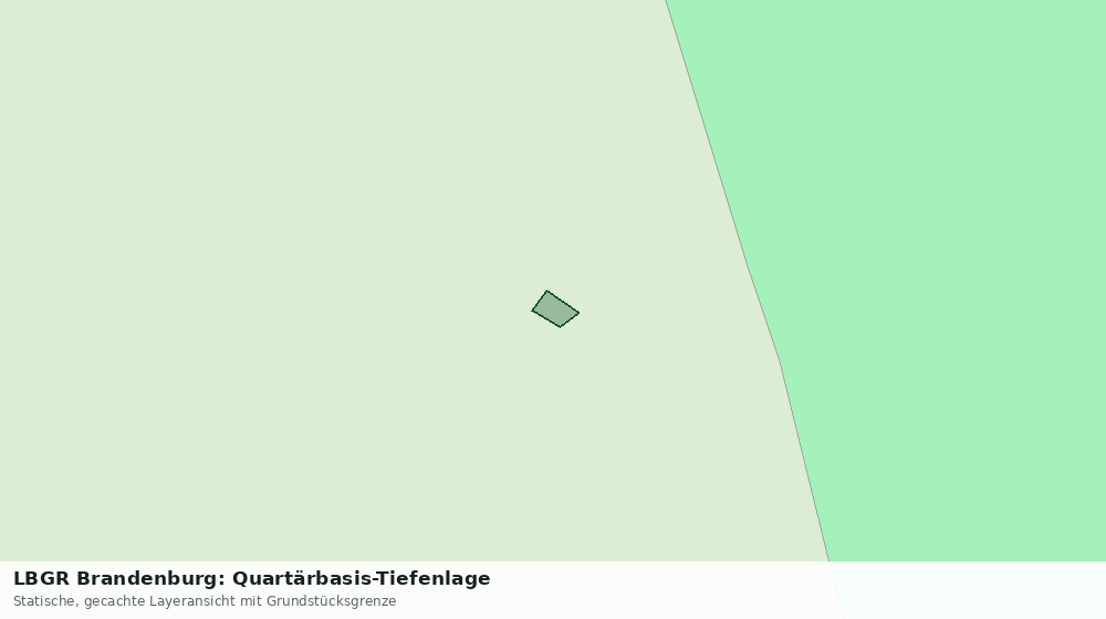Statische Kartenansicht: LBGR Brandenburg: Quartärbasis-Tiefenlage