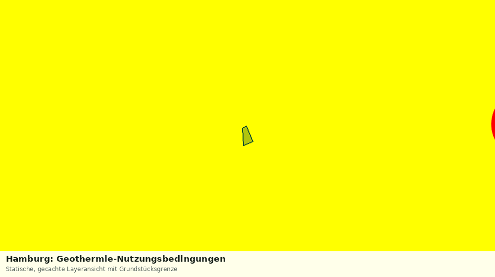 Statische Kartenansicht: Hamburg: Geothermie-Nutzungsbedingungen