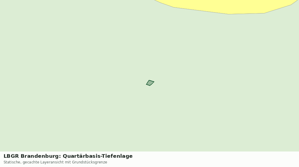 Statische Kartenansicht: LBGR Brandenburg: Quartärbasis-Tiefenlage