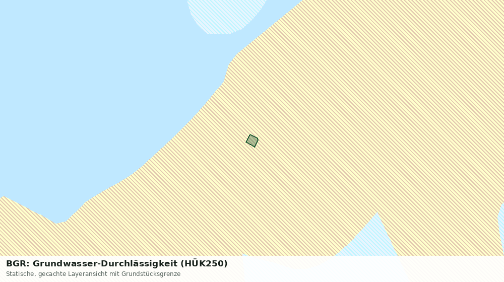 Statische Kartenansicht: BGR: Grundwasser-Durchlässigkeit (HÜK250)