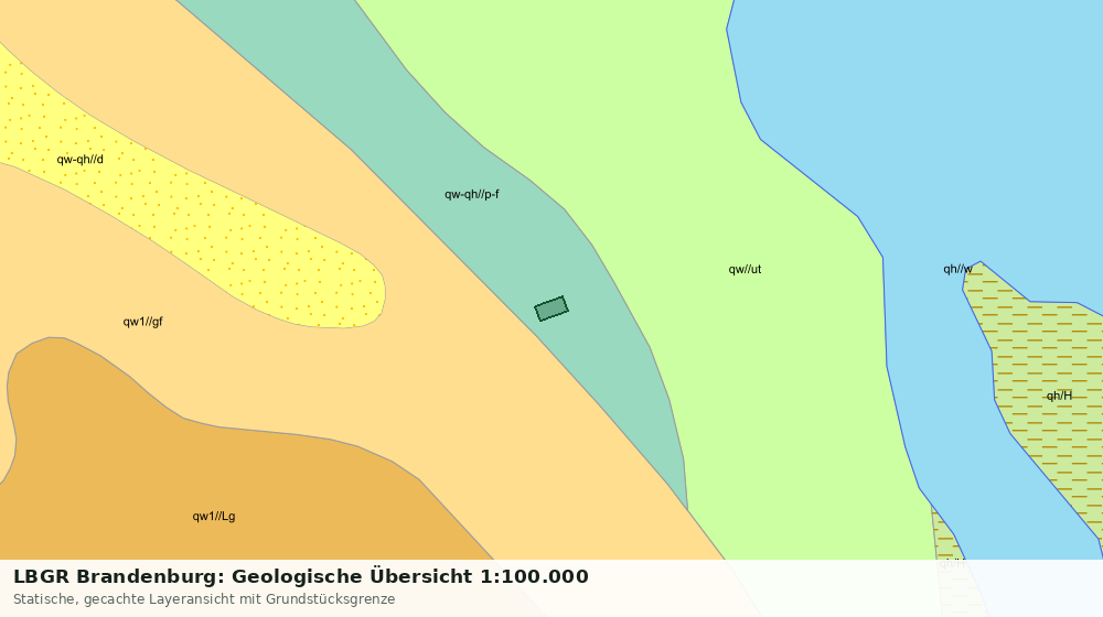 Statische Kartenansicht: LBGR Brandenburg: Geologische Übersicht 1:100.000