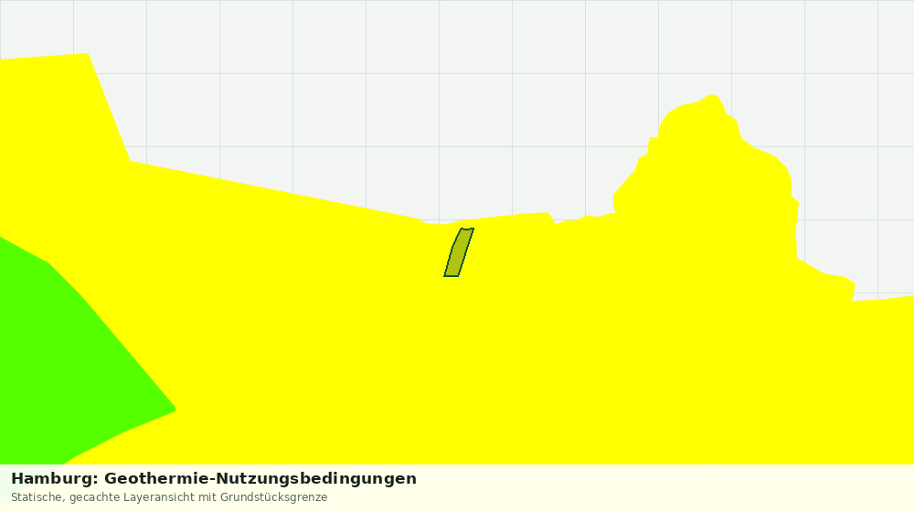 Statische Kartenansicht: Hamburg: Geothermie-Nutzungsbedingungen