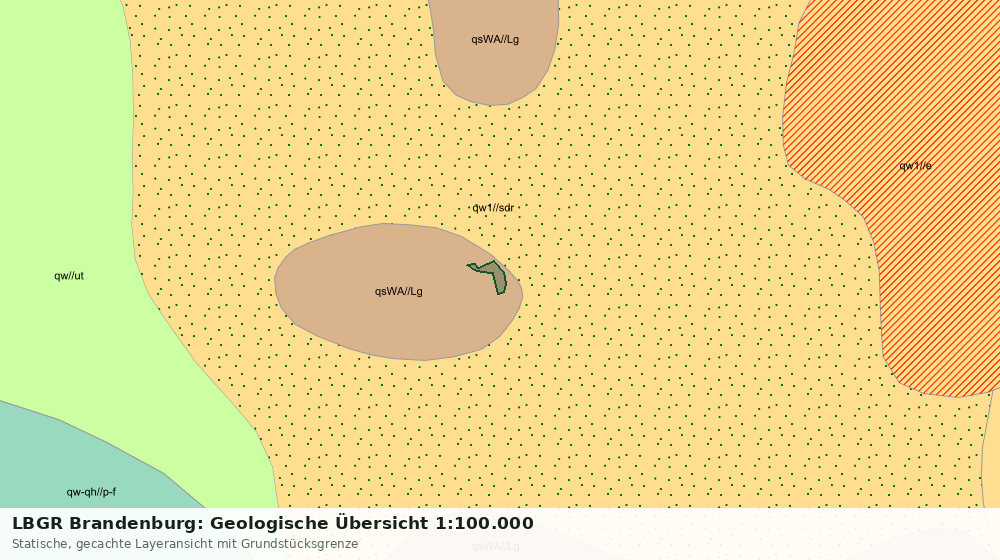 Statische Kartenansicht: LBGR Brandenburg: Geologische Übersicht 1:100.000