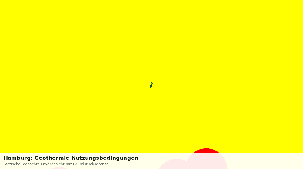 Statische Kartenansicht: Hamburg: Geothermie-Nutzungsbedingungen