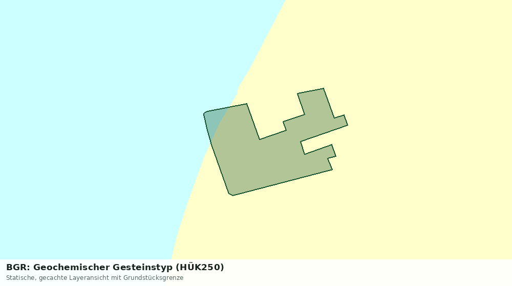 Statische Kartenansicht: BGR: Geochemischer Gesteinstyp (HÜK250)