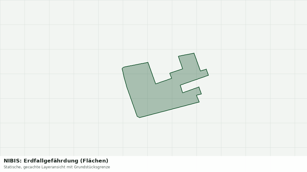 Statische Kartenansicht: NIBIS: Erdfallgefährdung (Flächen)