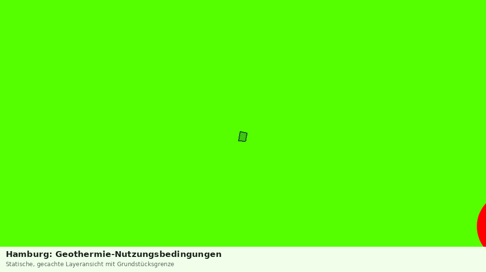 Statische Kartenansicht: Hamburg: Geothermie-Nutzungsbedingungen