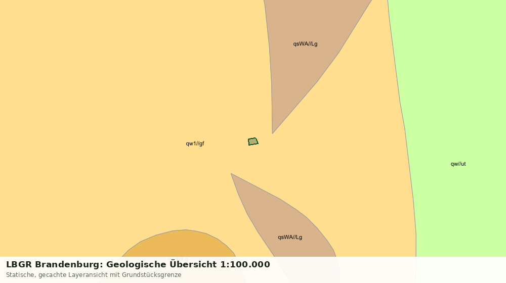 Statische Kartenansicht: LBGR Brandenburg: Geologische Übersicht 1:100.000