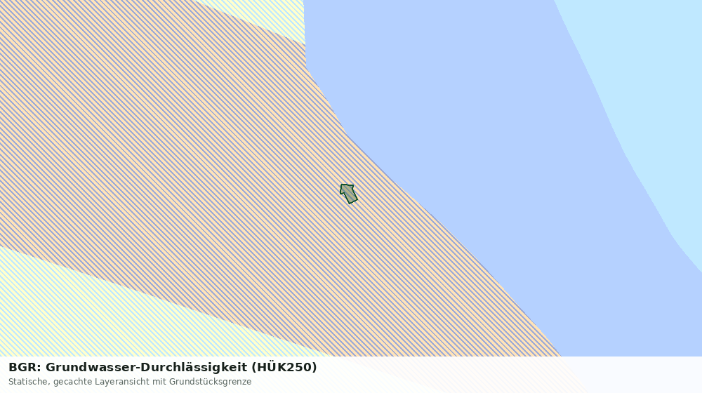 Statische Kartenansicht: BGR: Grundwasser-Durchlässigkeit (HÜK250)