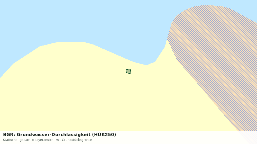 Statische Kartenansicht: BGR: Grundwasser-Durchlässigkeit (HÜK250)