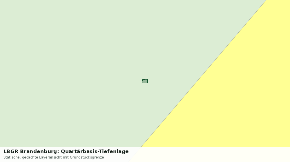 Statische Kartenansicht: LBGR Brandenburg: Quartärbasis-Tiefenlage