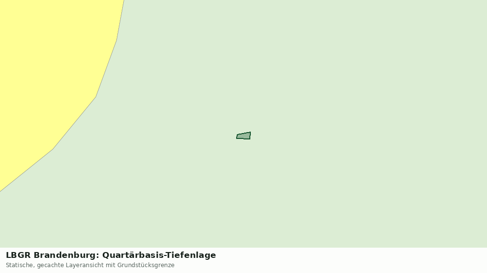 Statische Kartenansicht: LBGR Brandenburg: Quartärbasis-Tiefenlage