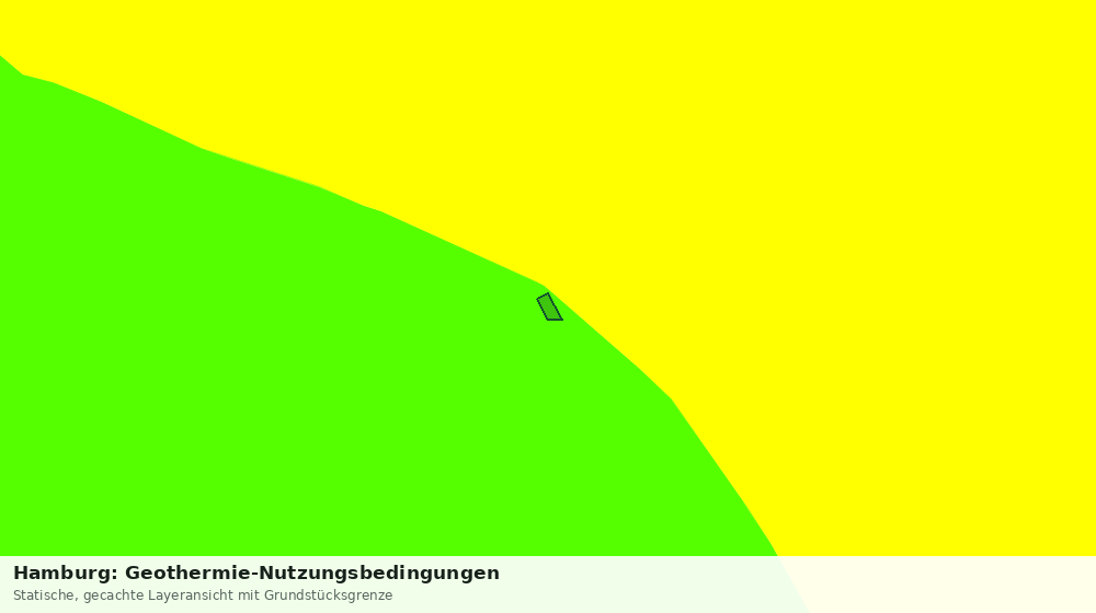 Statische Kartenansicht: Hamburg: Geothermie-Nutzungsbedingungen