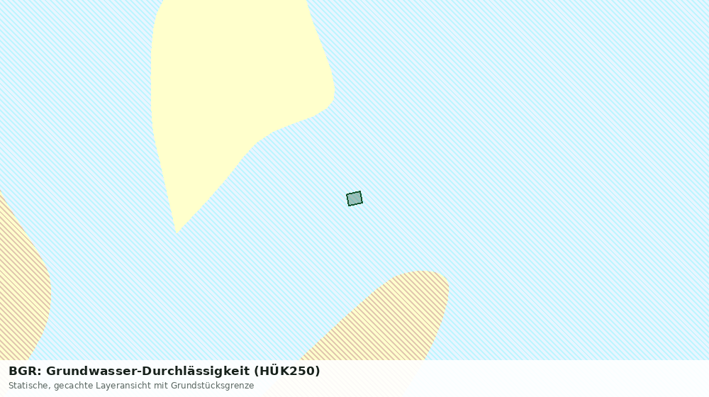 Statische Kartenansicht: BGR: Grundwasser-Durchlässigkeit (HÜK250)