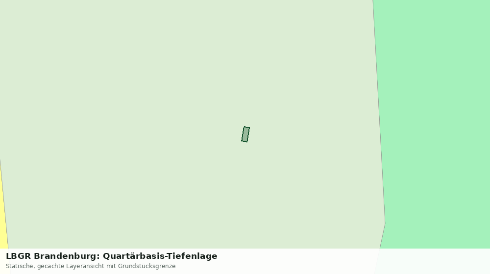 Statische Kartenansicht: LBGR Brandenburg: Quartärbasis-Tiefenlage