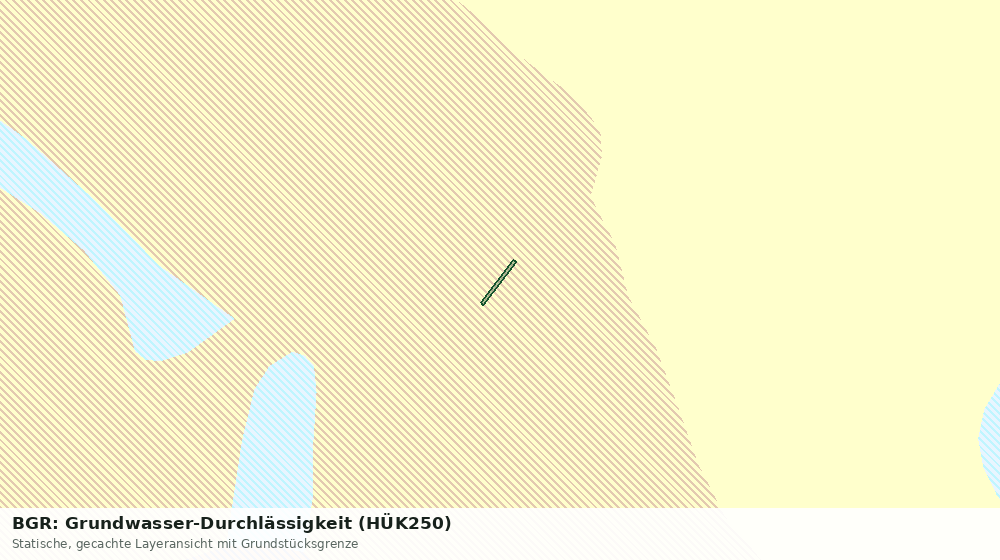 Statische Kartenansicht: BGR: Grundwasser-Durchlässigkeit (HÜK250)