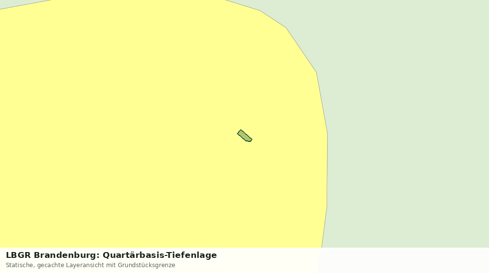 Statische Kartenansicht: LBGR Brandenburg: Quartärbasis-Tiefenlage
