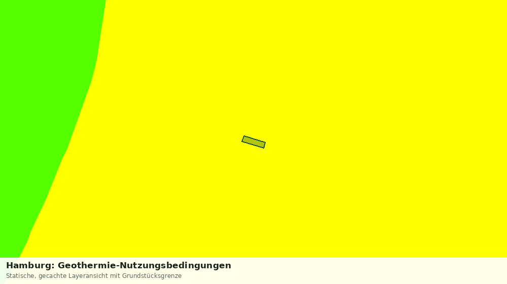 Statische Kartenansicht: Hamburg: Geothermie-Nutzungsbedingungen