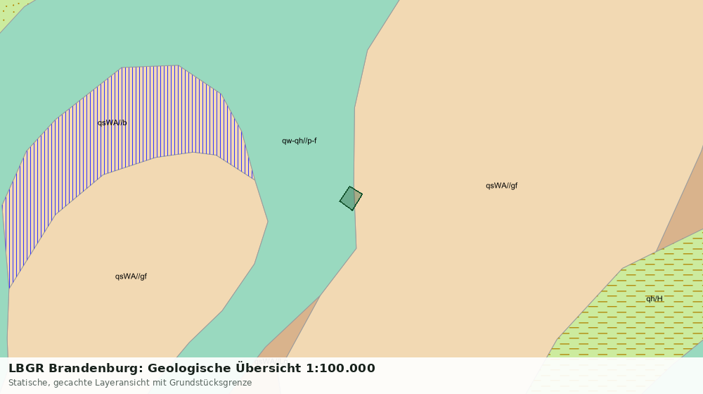 Statische Kartenansicht: LBGR Brandenburg: Geologische Übersicht 1:100.000
