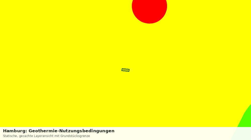 Statische Kartenansicht: Hamburg: Geothermie-Nutzungsbedingungen