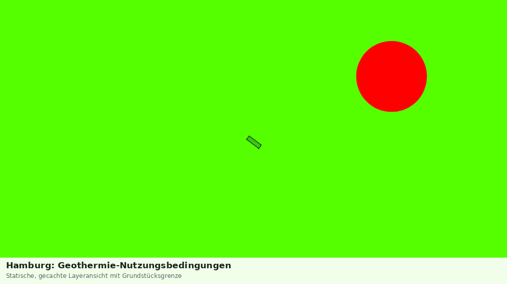 Statische Kartenansicht: Hamburg: Geothermie-Nutzungsbedingungen