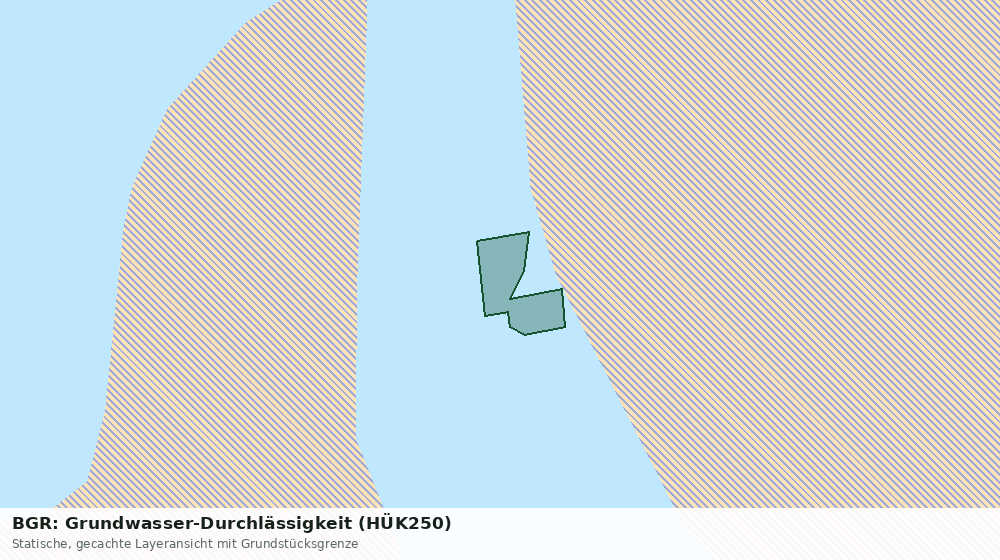Statische Kartenansicht: BGR: Grundwasser-Durchlässigkeit (HÜK250)