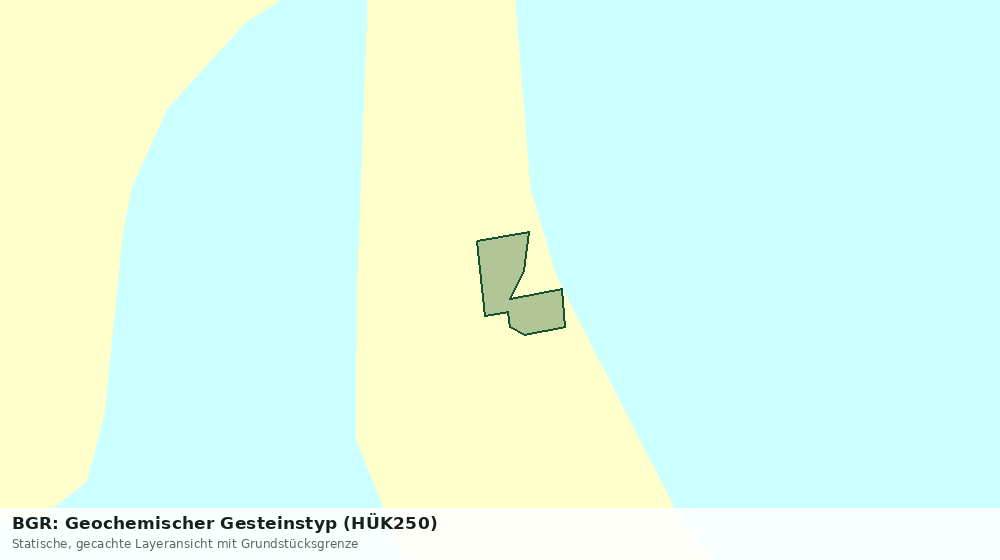 Statische Kartenansicht: BGR: Geochemischer Gesteinstyp (HÜK250)
