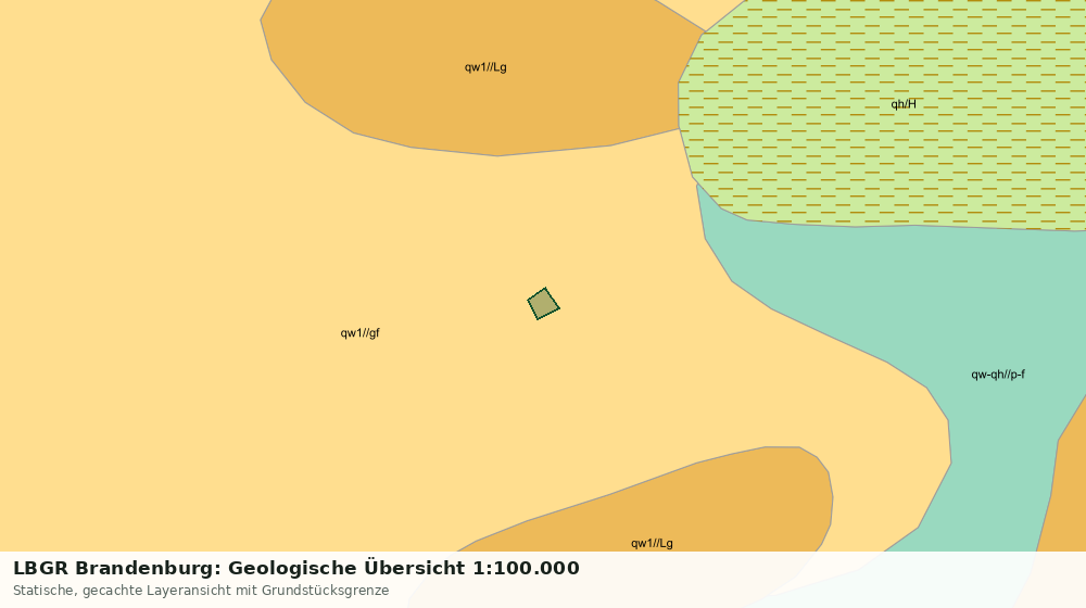 Statische Kartenansicht: LBGR Brandenburg: Geologische Übersicht 1:100.000