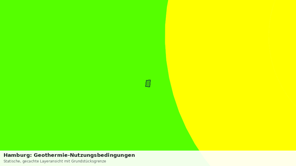 Statische Kartenansicht: Hamburg: Geothermie-Nutzungsbedingungen