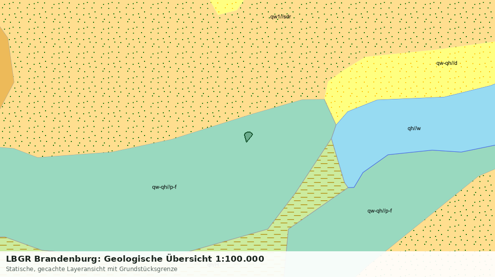 Statische Kartenansicht: LBGR Brandenburg: Geologische Übersicht 1:100.000
