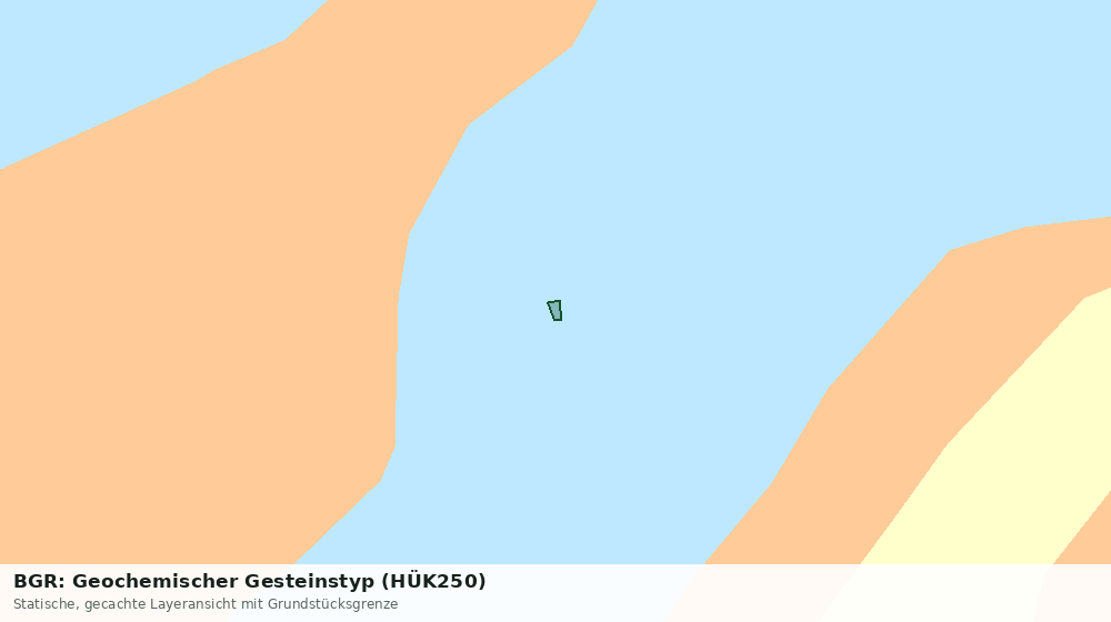 Statische Kartenansicht: BGR: Geochemischer Gesteinstyp (HÜK250)