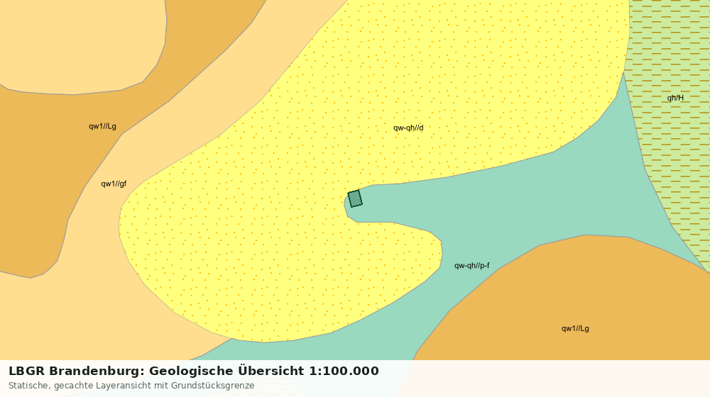 Statische Kartenansicht: LBGR Brandenburg: Geologische Übersicht 1:100.000