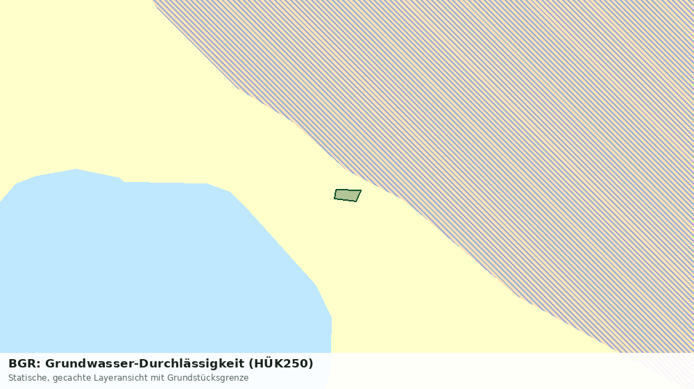 Statische Kartenansicht: BGR: Grundwasser-Durchlässigkeit (HÜK250)