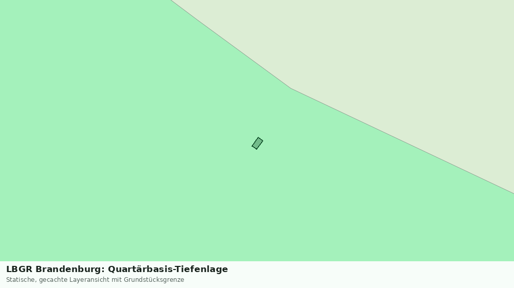 Statische Kartenansicht: LBGR Brandenburg: Quartärbasis-Tiefenlage