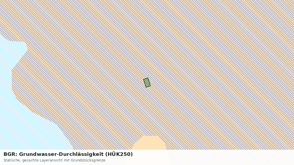 Statische Kartenansicht: BGR: Grundwasser-Durchlässigkeit (HÜK250)
