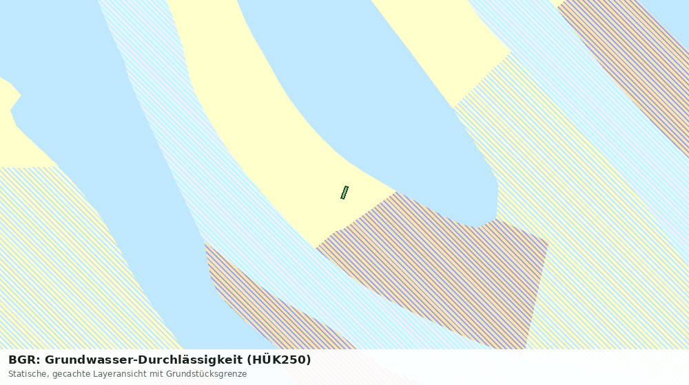Statische Kartenansicht: BGR: Grundwasser-Durchlässigkeit (HÜK250)