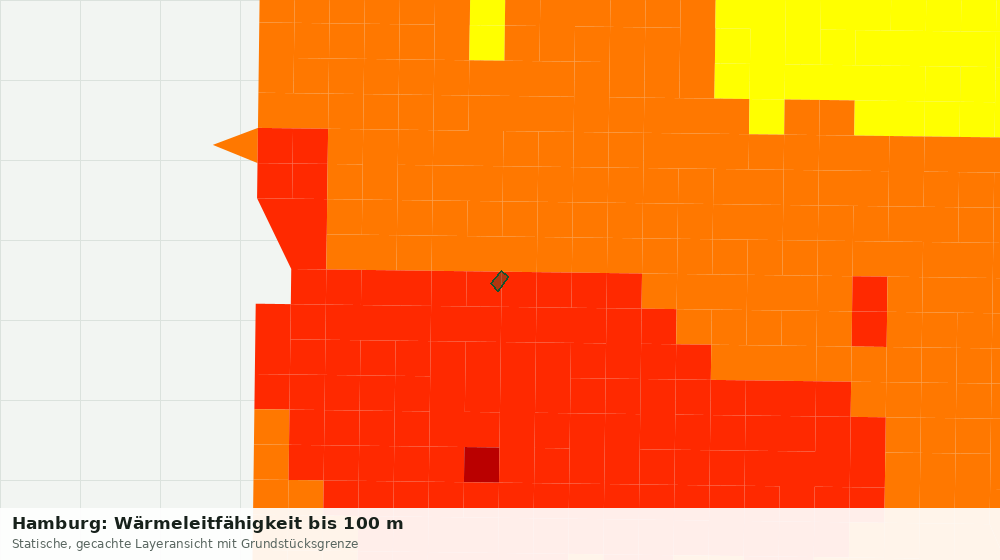 Statische Kartenansicht: Hamburg: Wärmeleitfähigkeit bis 100 m