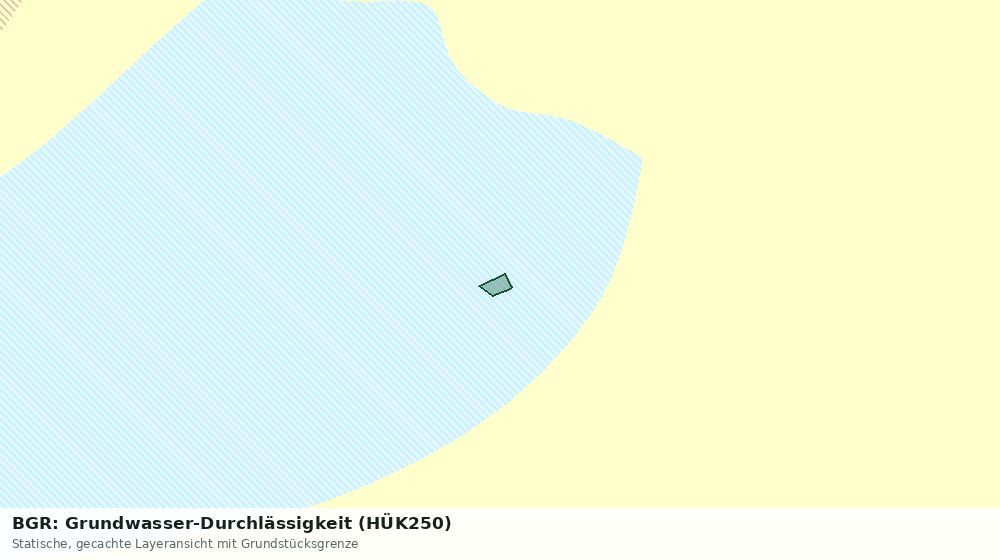 Statische Kartenansicht: BGR: Grundwasser-Durchlässigkeit (HÜK250)