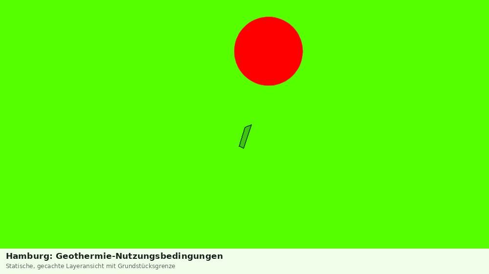 Statische Kartenansicht: Hamburg: Geothermie-Nutzungsbedingungen