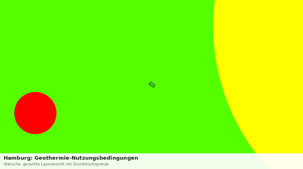 Statische Kartenansicht: Hamburg: Geothermie-Nutzungsbedingungen