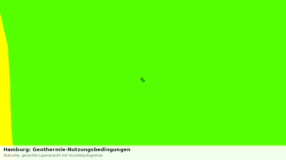 Statische Kartenansicht: Hamburg: Geothermie-Nutzungsbedingungen