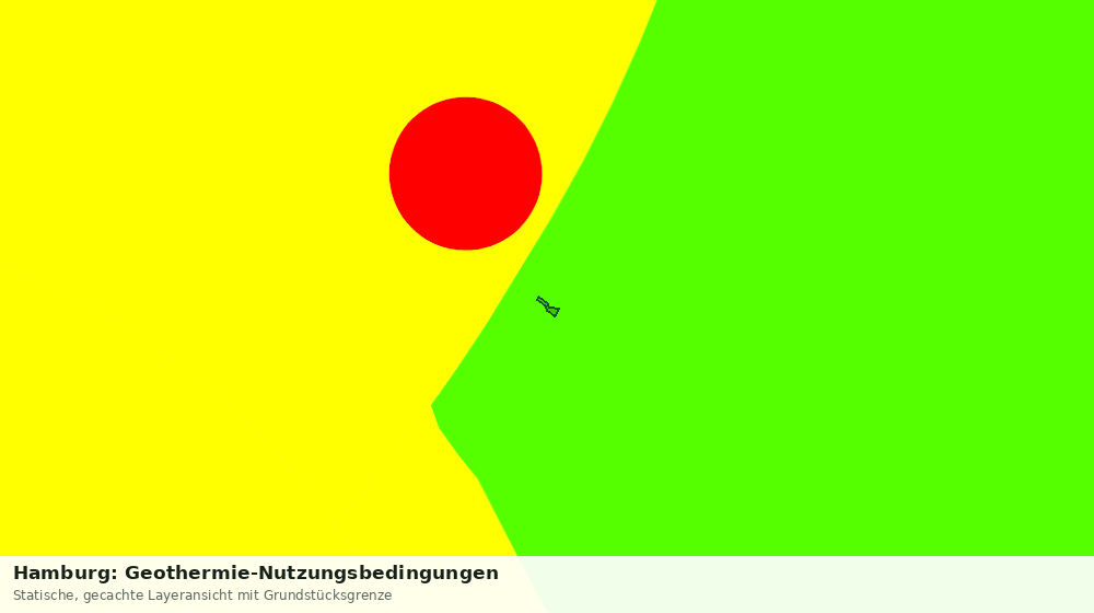 Statische Kartenansicht: Hamburg: Geothermie-Nutzungsbedingungen