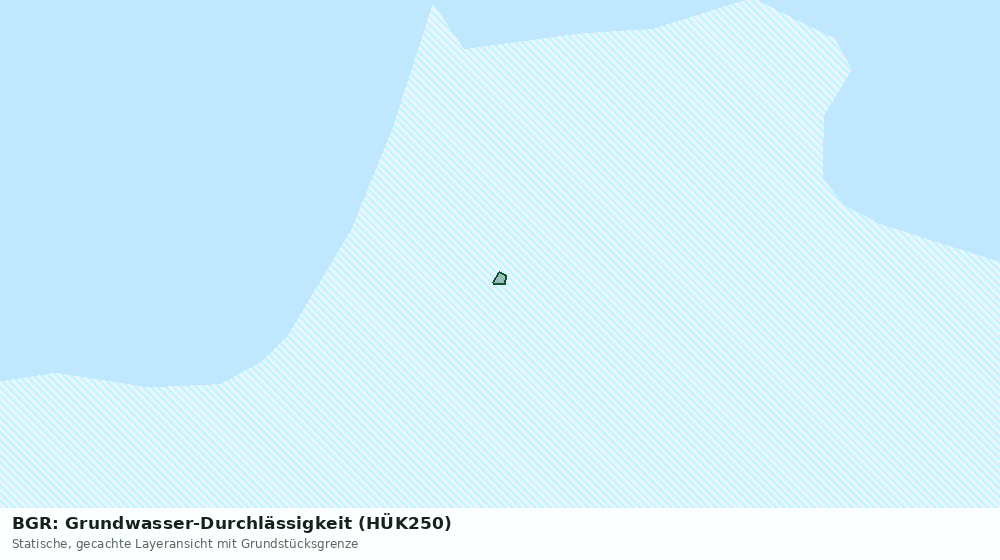 Statische Kartenansicht: BGR: Grundwasser-Durchlässigkeit (HÜK250)