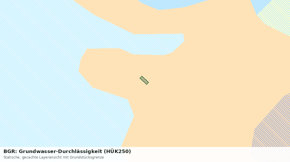Statische Kartenansicht: BGR: Grundwasser-Durchlässigkeit (HÜK250)