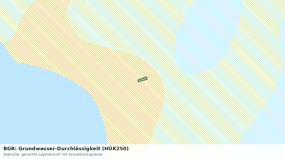 Statische Kartenansicht: BGR: Grundwasser-Durchlässigkeit (HÜK250)