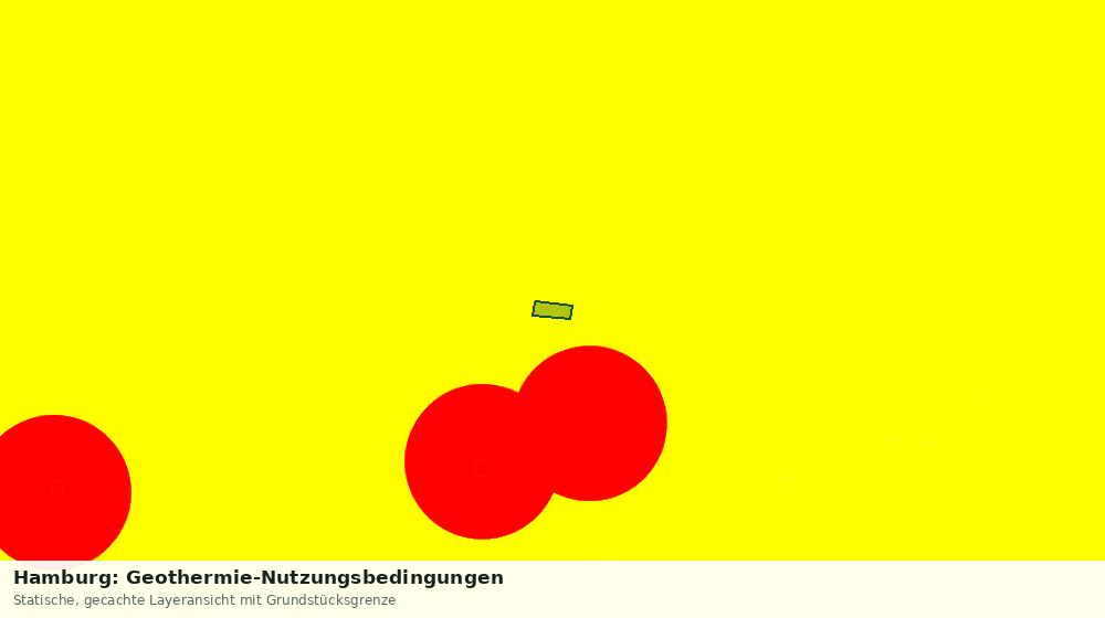 Statische Kartenansicht: Hamburg: Geothermie-Nutzungsbedingungen