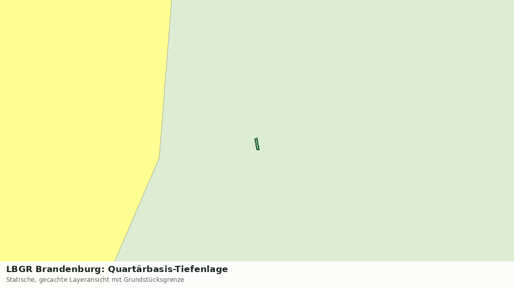 Statische Kartenansicht: LBGR Brandenburg: Quartärbasis-Tiefenlage