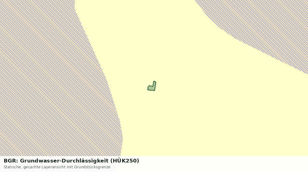 Statische Kartenansicht: BGR: Grundwasser-Durchlässigkeit (HÜK250)