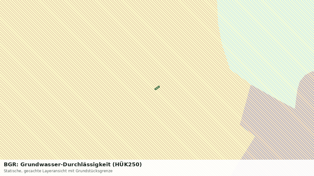 Statische Kartenansicht: BGR: Grundwasser-Durchlässigkeit (HÜK250)