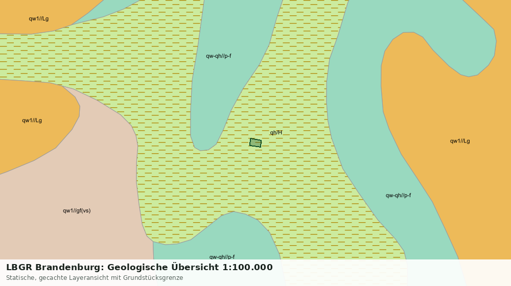 Statische Kartenansicht: LBGR Brandenburg: Geologische Übersicht 1:100.000